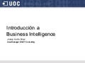 Introducción a Business Intelligence