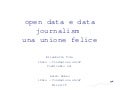 Open data e Data journalism