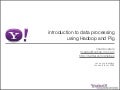 introduction to data processing using Hadoop and Pig