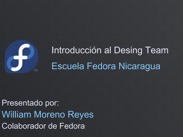 Introducción al Desing Team de Fedora