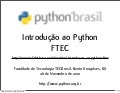 Introdução ao Python - FTEC