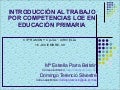 Introducción a las programaciones didácticas por competencias