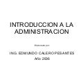 Introducción a la Administración
