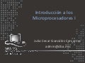 Intr0ducción a los micr0pr0cesadores i