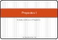 Introducción a proyectos I 