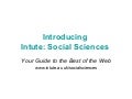 Introducing Intute Social Sciences