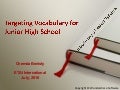 Introducing a lexical syllabus for jhs