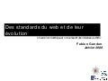Introduction aux activités du W3C (Janvier 2008)