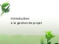 introduction à la gestion de projet