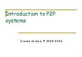 Introduction P2p