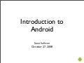 Introduction to Android - Mobile Portland