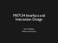 Introduction to Interface and Interaction Design