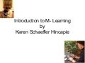 Introduction To M-Learning