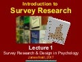 Introduction to Survey Research