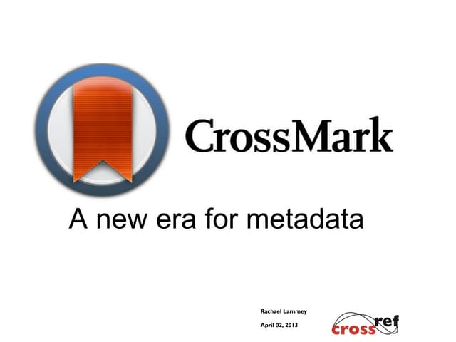 Introduction to CrossMark Webinar