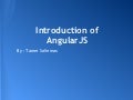 Introduction of angular js