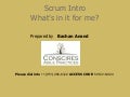 Introduction to agile scrum