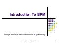 Introduction to BPM