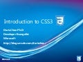 Introduction to CSS3