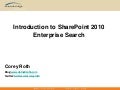 Introduction To Enterprise Search - OKCSUG 2010