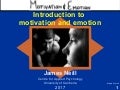 Introduction to motivation and emotion