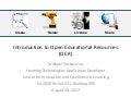  Introduction to open educational resources