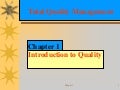 Introduction to Quality