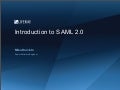 Introduction to SAML 2.0