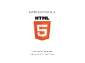 Introduccion a HTML5
