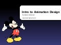 Introduction to animation