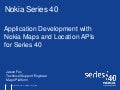 Intro to apps with maps for series 40