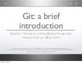 Intro to git (one hour version)