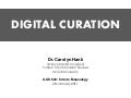 (Jan 2011) Digital Curation (Guest Lecture)