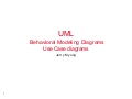 Intro to UML - Use Case diagrams