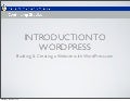 Intro to WordPress/Websites with WordPress Feb 2013 Update