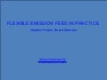 Flexible emission fees in practice