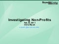 Investigating Nonprofits