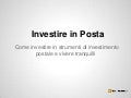 Investire in posta