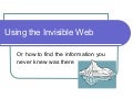 Invisible web