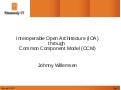 Interoperable Open Architecture through a Common Component Model