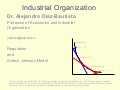 Dr. Alejandro Díaz-Bautista, Professor of Economics and Industrial Organization
