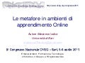 Le metafore in ambienti di apprendimento Online