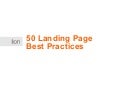 50 Landing Page Best Practices