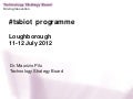 Io t roadmapping   11-12 july 2012 - welcome pres by tsb v1 maurizio pilu 