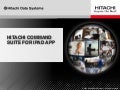 HDS iPad App for Hitachi Command Suite