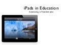 iPads in Education- Part 2
