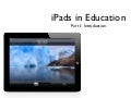 iPads In Education- Part 1