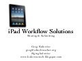 iPad workflow solutions