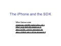 Programing for the iPhone