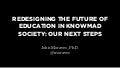 Redesigning the future of education in Knowmad Society: Our next steps